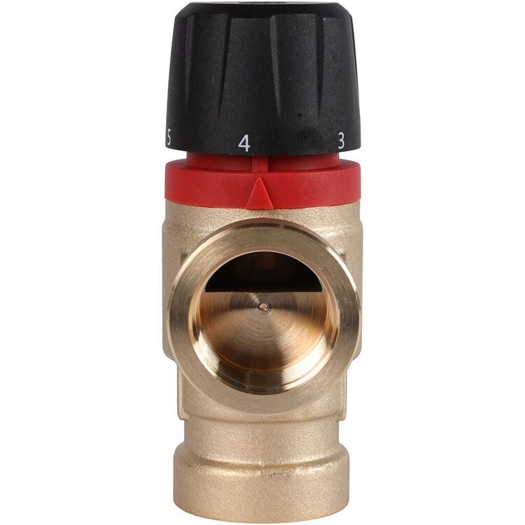 ROMMER RVM-0112-166020 Термостатический смесительный клапан для систем отопления и ГВС 3/4  ВР 35-60°С KV 1,6 (боковое смешивание)