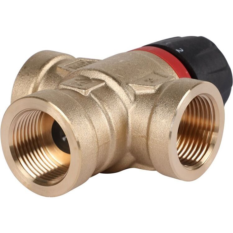 ROMMER RVM-0112-166020 Термостатический смесительный клапан для систем отопления и ГВС 3/4  ВР 35-60°С KV 1,6 (боковое смешивание)