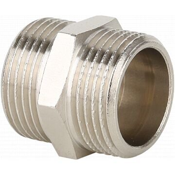 Ниппель НР-НР, никелированный Gappo  G2204.04 1/2" уп. 10 шт.