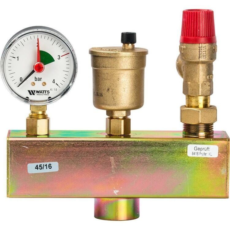 Группа безопасности в теплоизоляции Watts KSG 30/ISO2 3 бар (до 50 кВт)