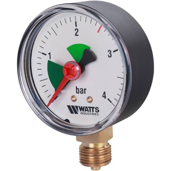 Манометр радиальный WATTS 63мм 3/8 давление 4 бар