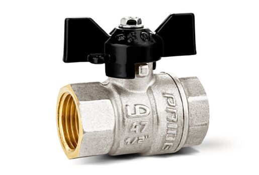 Кран шаровой латунный LD Pride 47.25.В-В.Б 1" (Бабочка)  (арт. LD 47.300.25)