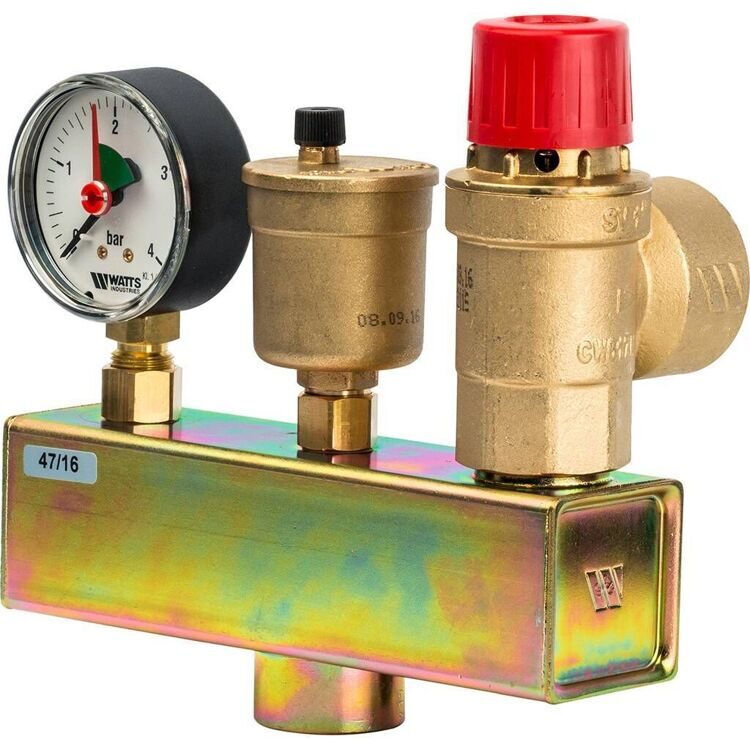 Группа безопасности в теплоизоляции Watts KSG 30/25M-ISO2 3 бар (до 200 кВт)