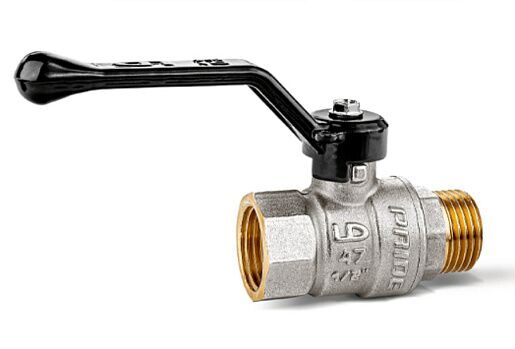 Кран шаровой латунный LD Pride 47.25.B-Н.Р 1" (Рычаг)  (арт. LD 47.303.25)