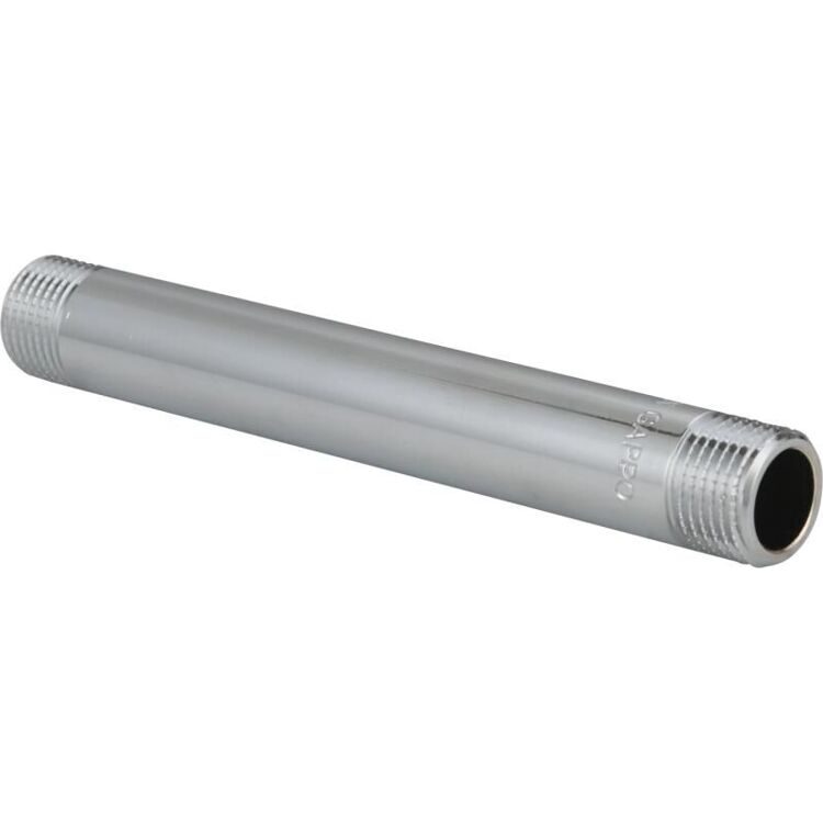 Удлинительный бочонок НР-НР, хромированный Gappo  G2222.04200 1/2"х200 мм уп. 5 шт.