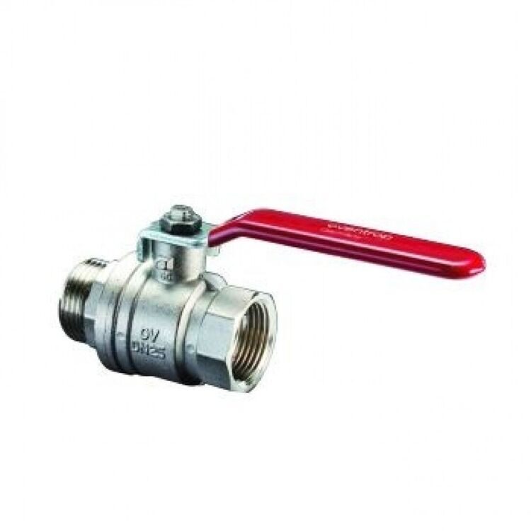 Кран шаровый 1 1/4" НВ маховик из алюминия Optibal Oventrop