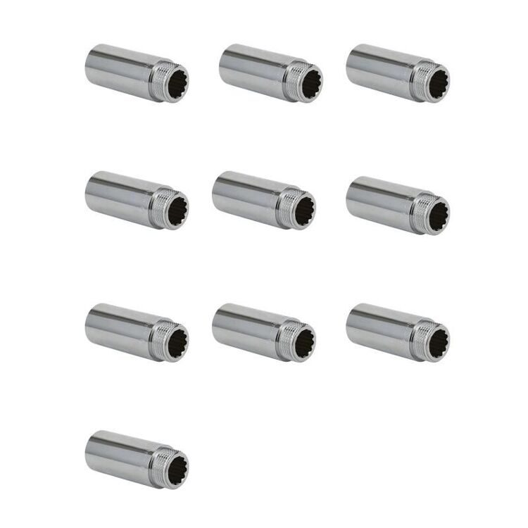 Удлинитель ВР-НР, хромированный Gappo  G2221.04050 1/2"х50 мм уп. 10 шт.